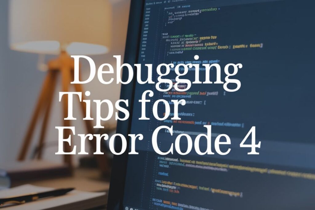 Debugging Tips for Error Code 4