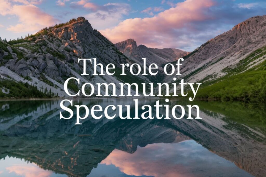 The Role of Community Speculation